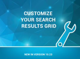 Customize your search results grid